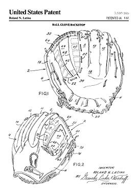 1971 baseball glove patent