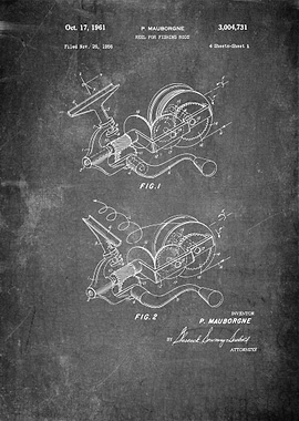 Reel for Fishing Patent