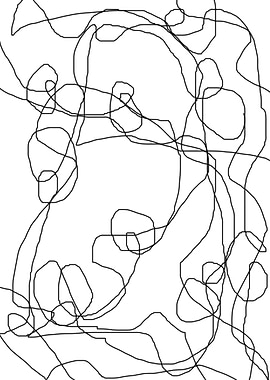 original abstract scribble