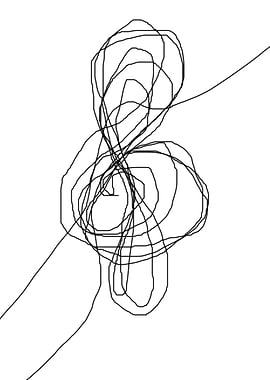 original abstract scribble