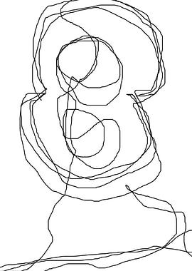 original abstract scribble