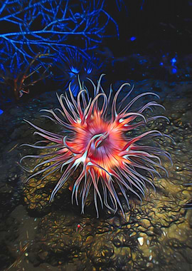 Sea Anemone Abstract