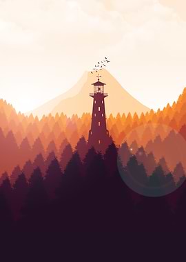 Sunset Illustration