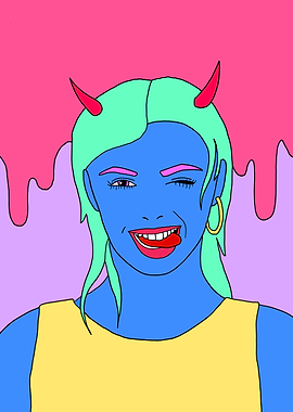 Cute Psycadelic Devil