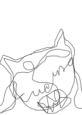 original abstract scribble