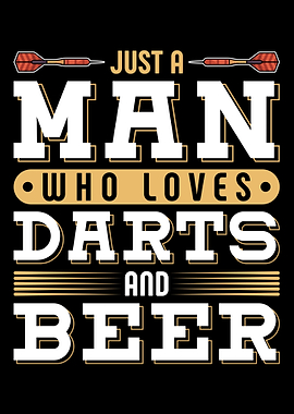 Man Loves Beer Darts