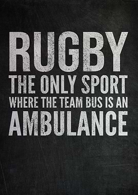 Rugby Funny Poster