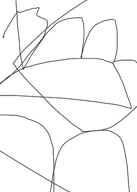 original abstract pen line