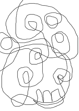 original abstract scribble