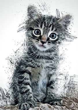 Cat Cute Illustration