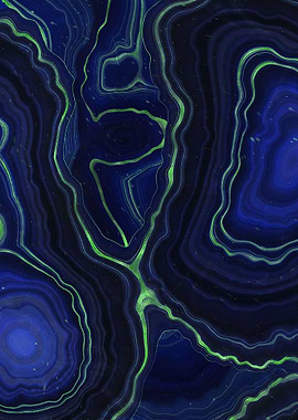 Blue Malachite Texture 09