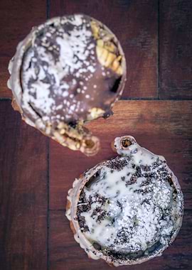 Chocolate pastry swirls