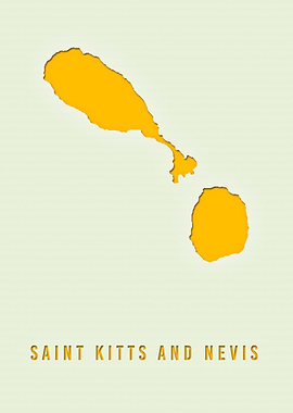 SAINT KITTS AND NEVIS MAP