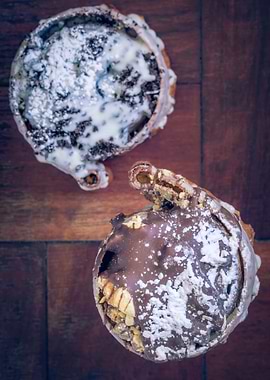 Chocolate pastry swirls