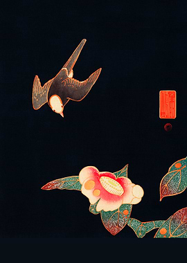 Swallow and Camellia