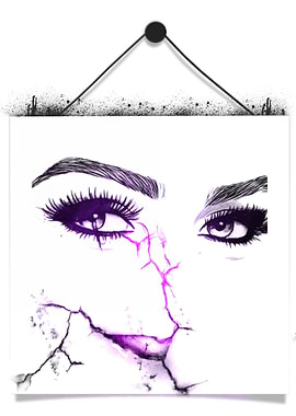 Lukisan Wajah Yang Retak