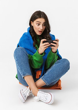 Chess Gaming Girl Poster