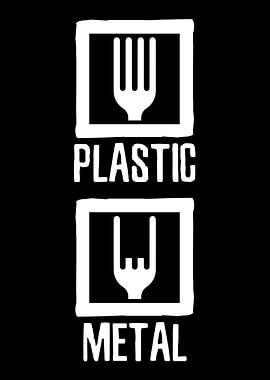 Metal Plastic Fork