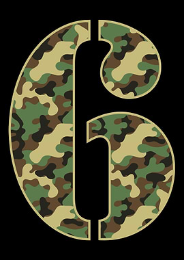 6th Birthday Gift Camo