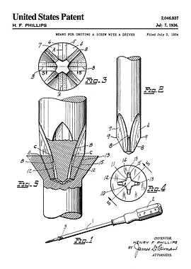 1936 screw driver patent