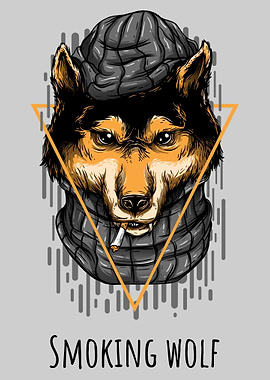 A smoking Wolf