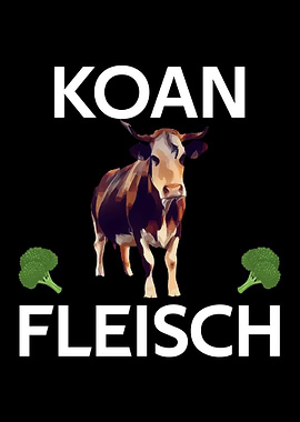 No Meat Cow Vegetarian