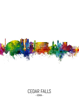 Cedar Falls Skyline Iowa