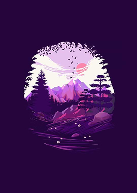 Landscape Illustration Art