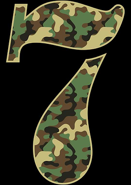 7th Birthday Gift Camo