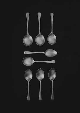 Antique silver spoons