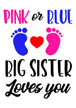 Pink or blue big sister