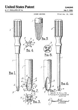 1936 screw driver patent