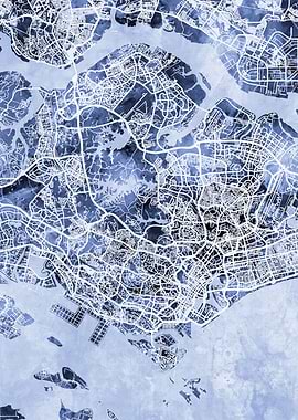 Singapore Singapore Map