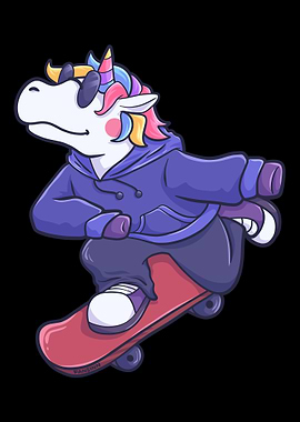 Unicorn Skateboard Unicorn