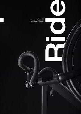 Ride Typographic Print