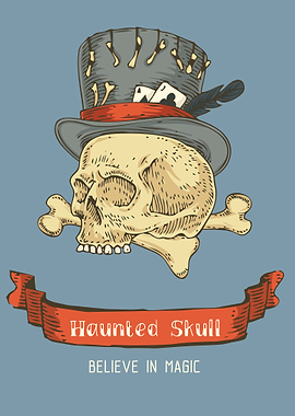 Funny Skull in hat