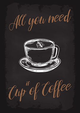 All you need cup of coffee