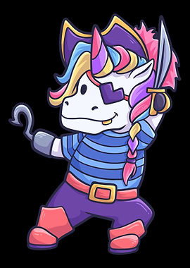 Pirate Unicorn Unicorn Chi