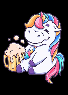 Drunken Unicorn drinks bee