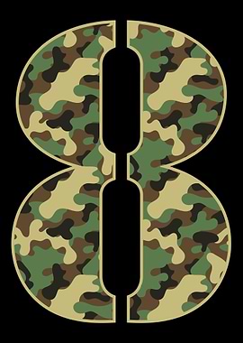 8th Birthday Gift Camo