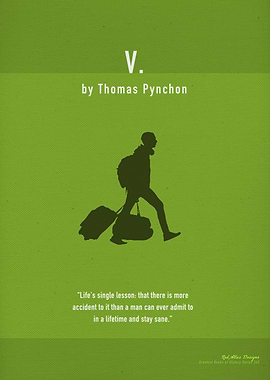 V Thomas Pynchon Book Art