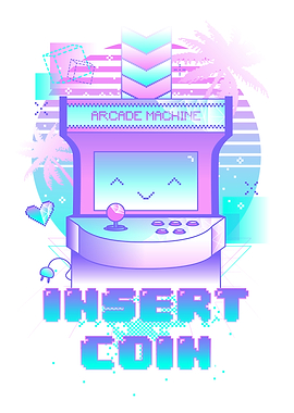 Vaporwave Arcade Machine