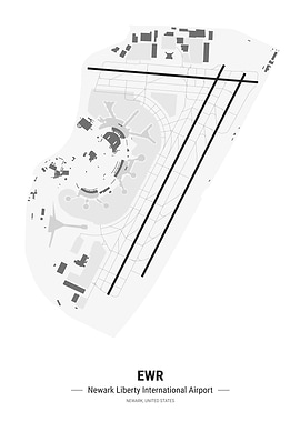 Newark Airport Map