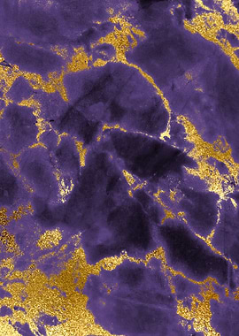 Purple Gold Marble 08