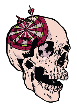 Skull dartboard