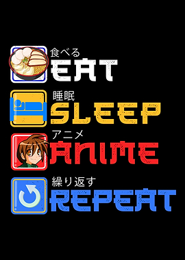 eat sleep anime repeat