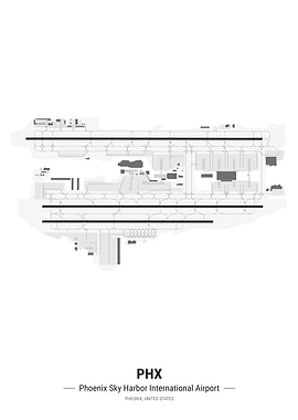 Phoenix Airport Map