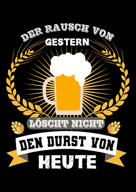 Biertrinker Bier Spruch