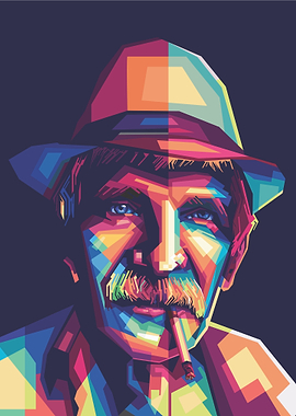 Elder face in WPAP Style