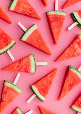 Pink watermelon background